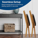 MECO Stakmore True Mission Wooden Folding Chairs - Image 5