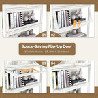 Display Cabinet with Acrylic Glass Doors, 3-Tiers Curio Cabinet with LED - Image 5