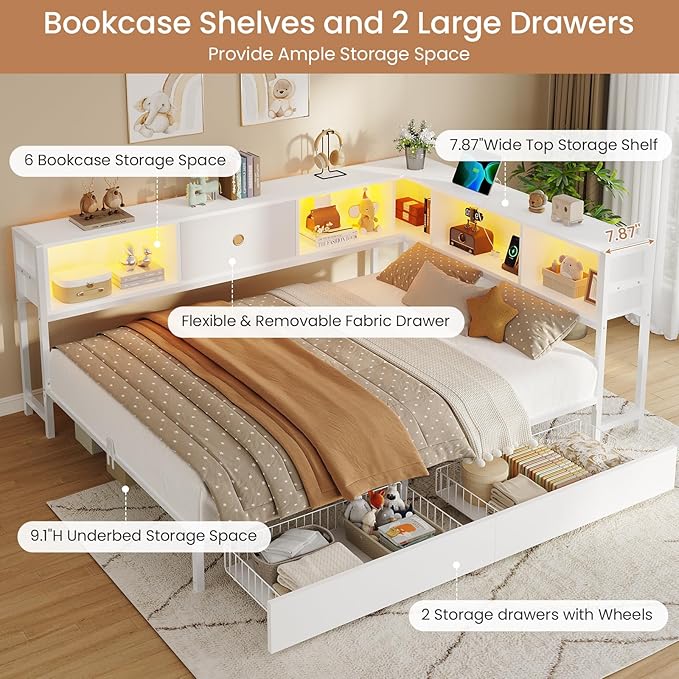 DICTAC Full Corner Bed Frame - Image 5