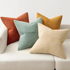 MIULEE Fall Teal-Orange Decorative Throw Pillow Covers 22x22 Inch Set of 4 Boho - Image 5