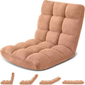 Folding Floor Gaming Chair 14-Poistion Cushioned Adjustable Floor Lazy Sofa by Avocahom