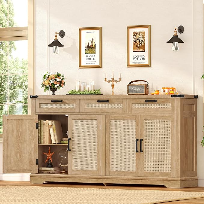 usikey 61” Large Buffet Cabinet - Image 3