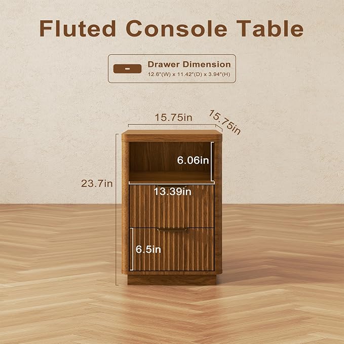 4-Piece Fluted Living Room Set Includes 31.5" Fluted Lift Top Coffee Table - Image 5