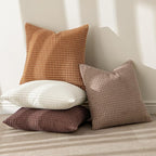 MIULEE Modern Farmhouse Decorative Lumbar Pillow Covers 18x18 Inch Set of 4 - Image 2