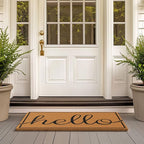 Barnyard Designs Natural Coco Coir Non-Slip Doormat | Heavy-Duty Welcome Mat - Image 2