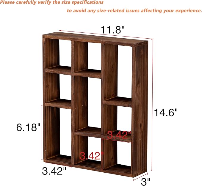 SOFE Small Brown Wood Shadow Box - Image 2