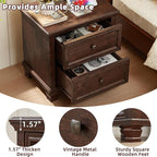 SAVOR LIFE Farmhouse Nightstand - Image 6