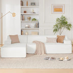 Weture 107" Modular Sectional Cloud Couch, Boneless couches Sponge sectionals by Weture