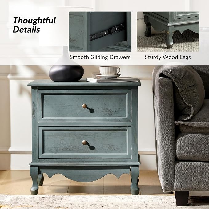 HULALA HOME Solid Wood End Table - Image 4