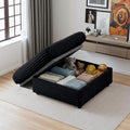 35.3" Corduroy Ottoman with Storage Oversized Ottoman by Cozelegti