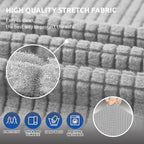 Stretch Couch Covers for Sofa, 3 Cushion Couch Slipcover, Elastic Bottom for - Image 5