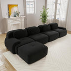 Boneless Sectional Couch, No Assembly Required, 152.7” L Shaped Modular Cloud by ModonChicSofasCouches