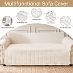 Couch Cover for Dogs, Washable Non Slip Plush Flannel Sofa Protector | Thick - Image 3