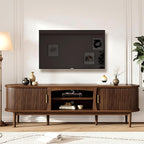 Decofy Mid Century TV Stand for TVs up to 90 Inches, Entertainment Center by Decofy