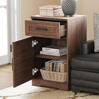 WAMPAT 32" H End Table for Living Room, Rustic Nightstand - Image 5