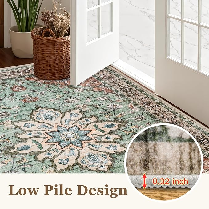3x5 Area Rugs Living Room: Washable Rug - Image 9