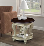 3-Piece Traditional Solid Wood Table Set, Vintage Table Set of 3 Includes 1 - Image 7