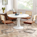 Zesthouse Natural Rattan Dining Chairs Set of 4, Modern Dining Room Chairs by Zesthouse