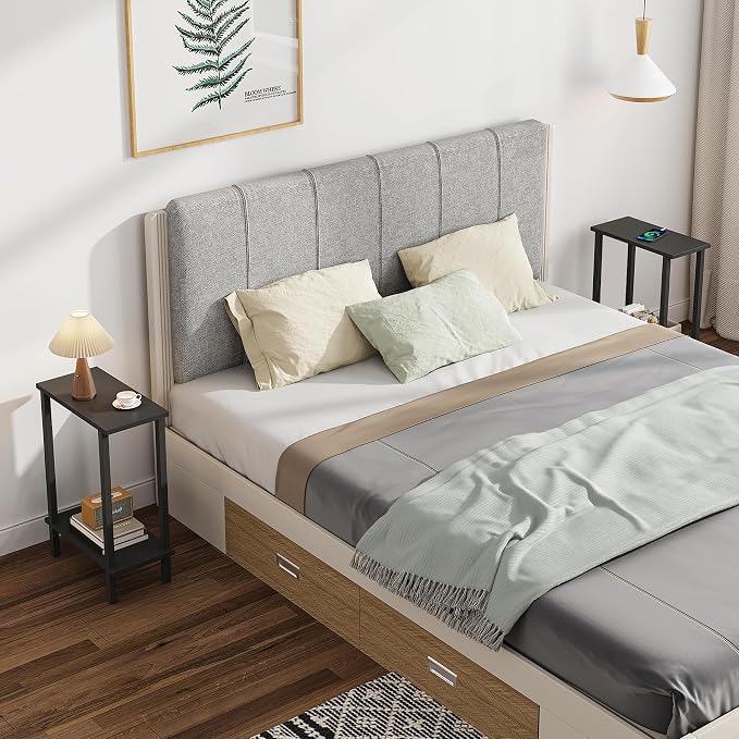 TUTOTAK Small Side Table, Narrow End Table, Skinny Sofa Table, Slim Nightstand - Image 7