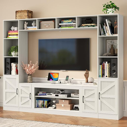103" TV Stand for TVs up to 75", Wall Unit Multifunctional Entertainment Center by StMandyu
