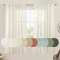 Semi Sheer Linen Window Curtains by LAMIT