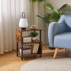 Aibiju Side Table for Bedroom, End Table Small, Mid-Century Modern Nightstand - Image 2