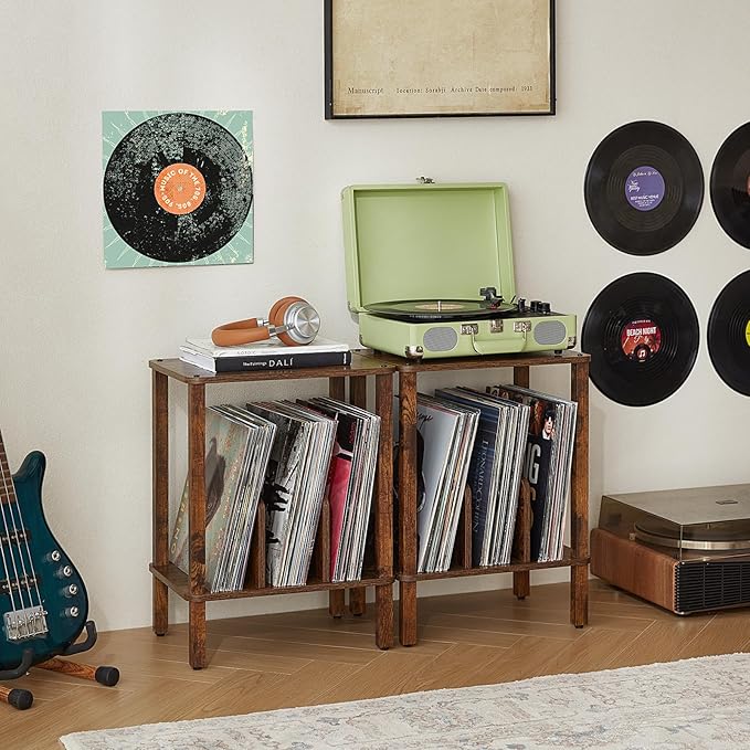 LELELINKY 2-Tier Record Player Stand - Image 2