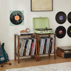 LELELINKY 2-Tier Record Player Stand - Image 2