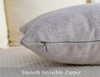 Stellhome Pack of 2 Burlap Throw Pillow Covers Farmhouse Linen Cushion Covers - Image 4