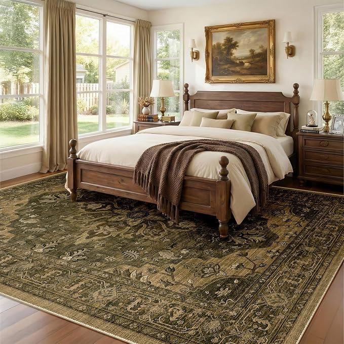RELEANY Washable Area Rug, Large 9'x12', Water Repellent, Pet Friendly - Image 2