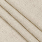 Beige Semi Sheer Linen Curtains 72 inch Length - Image 6