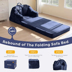 MAXYOYO Folding Sofa Bed with Backrest, Boneless Fold Out Couch Bed with Handle - Image 8