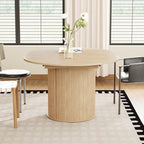 weselon 43"-59" Extendable Round to Oval Dining Table - Image 8