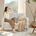 EcoHarbor Living 50.5" Mid-Century Modern Couch, Upholstered Sofa by ECOHARBOR