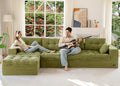 MAXYOYO 132" L Shaped Modular Sectional Sofa by MAXYOYO