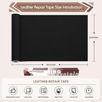 KING MOUNTAIN Leather Repair Patch, 16 x 60 Inches self Adhesive Leather Repair - Image 4