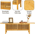 Bamboo TV Stand for TVs up to 65", Accent Entertainment Center - Image 7