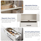 JXQTLINGMU Farmhouse Kitchen Pantry Cabinet - Image 5