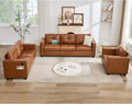 TYBOATLE Brown Leather Sofa Couch Sectional Couches by TYBOATLE