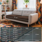 Hokway 2 Piece Individual Couch Cushion Slipcovers Stretch Reversible Cushion - Image 3