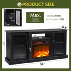 WLIVE Fireplace TV Stand for 65" TV, Entertainment Center - Image 3