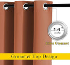 NICETOWN Blackout Sliding Door Curtains 2 Panels - Image 2