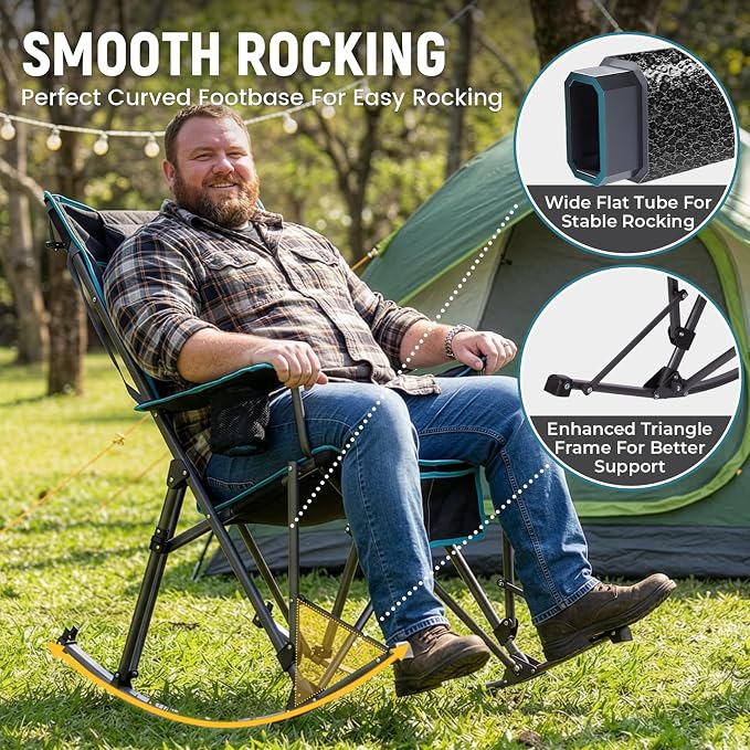 FUNDANGO Oversized Rocking Camping Chair - Image 3