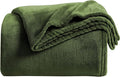KMUSET Super Soft Throw Blanket Premium Silky Flannel Fleece Throw Size Green by COZYBLANKETHappyHomeLife