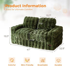 MAXYOYO Extra Wide Kids Bean Bag Chair, Comfy Bubble Fabric Bean Bag Sofa - Image 2