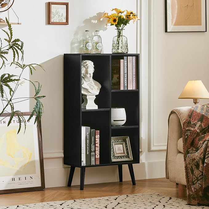 LEYAOYAO 5 Cube Bookshelf 3-Tier Bookcase - Image 5