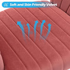 Home Office Chair Swivel Velvet Desk Chair Accent Armchair Upholstered Modern - Image 7