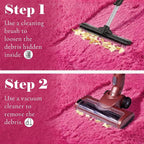 Hot Pink Rugs for Living Room Bedroom, Fluffy 5x8 Bedside Area Rug, Soft Plush - Image 8