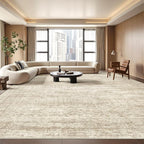 8x10 Area Rugs for Living Room, Large Washable Rug, Dining Room, Low Pile by Restydon