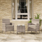 GAOMON 3-Piece Patio Furniture Set, Modern PE Rattan Conversation Set - Image 3